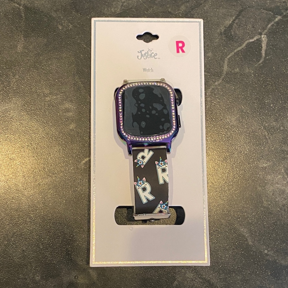 Justice Letter R Unicorn 🦄 Digital Watch